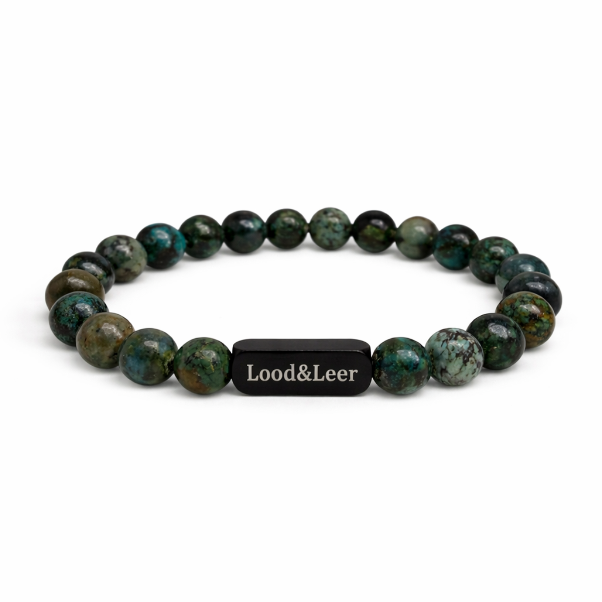 Groen Turkoois Natuursteen Armband – Lood & Leer®