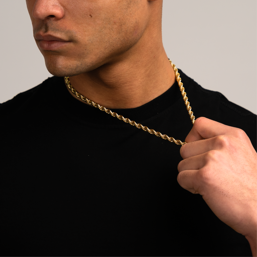 Rope Ketting Goud 6MM