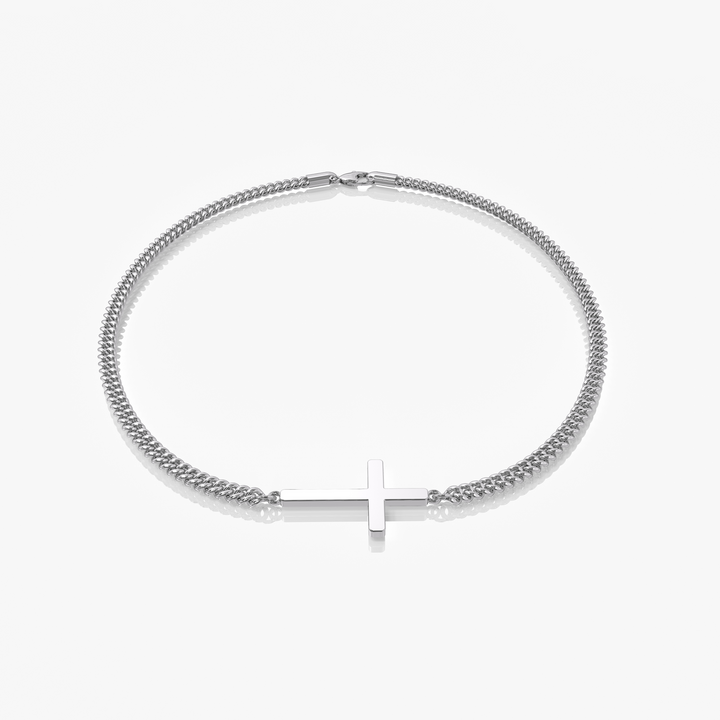 Cross Armband Zilver