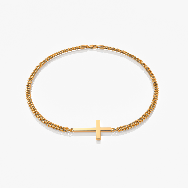 Cross Armband Goud