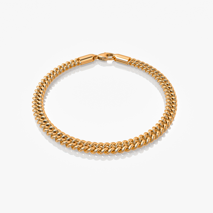 Cuban Link Armband Goud 5MM