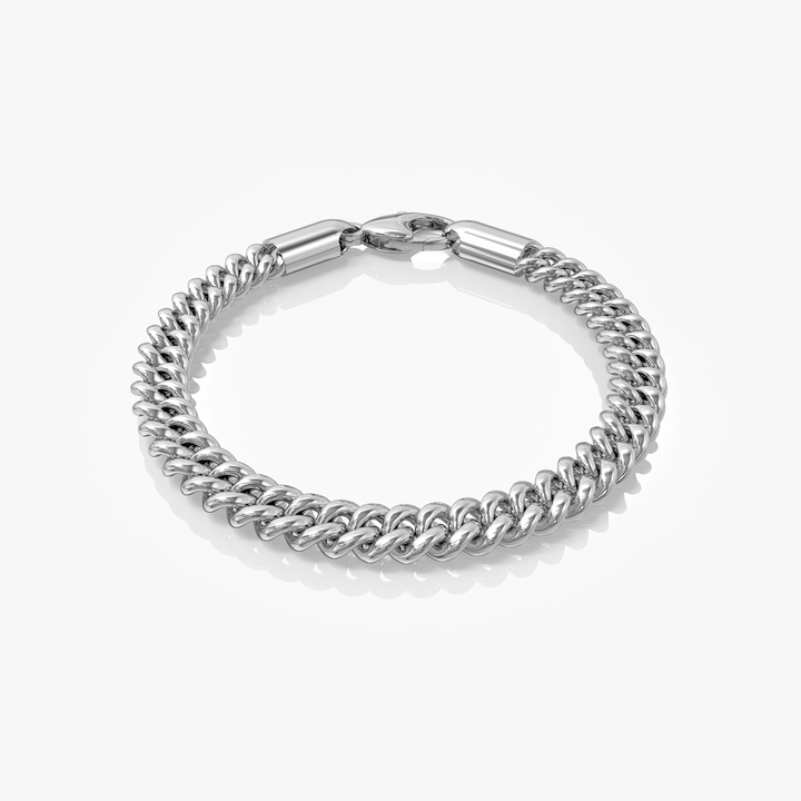Cuban Link Armband Zilver 8MM