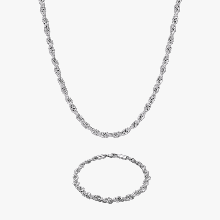 Bundel - Rope Zilver 6MM