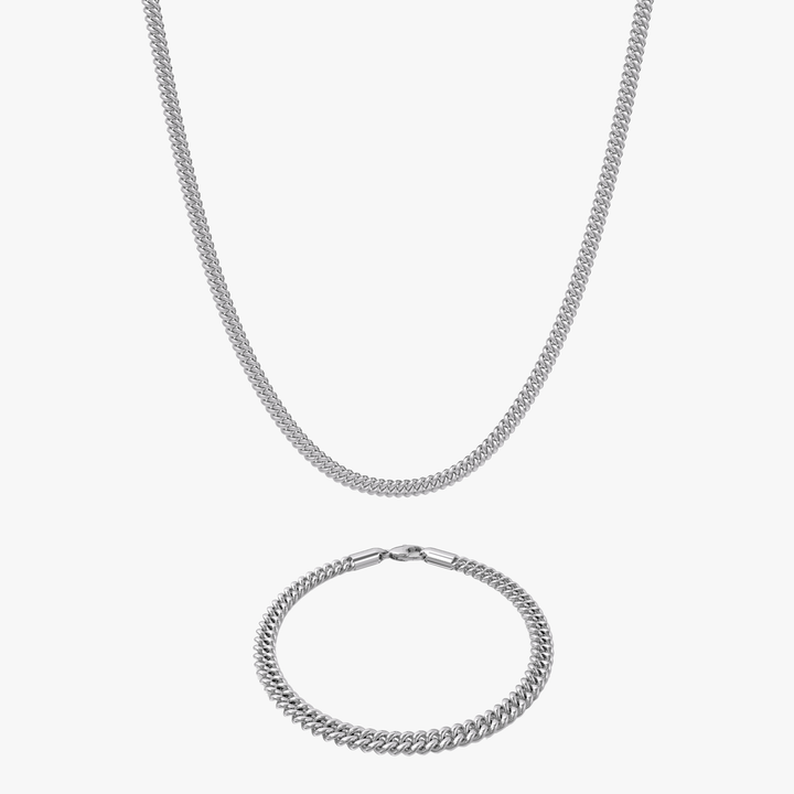 Bundel - Cuban Zilver 5MM
