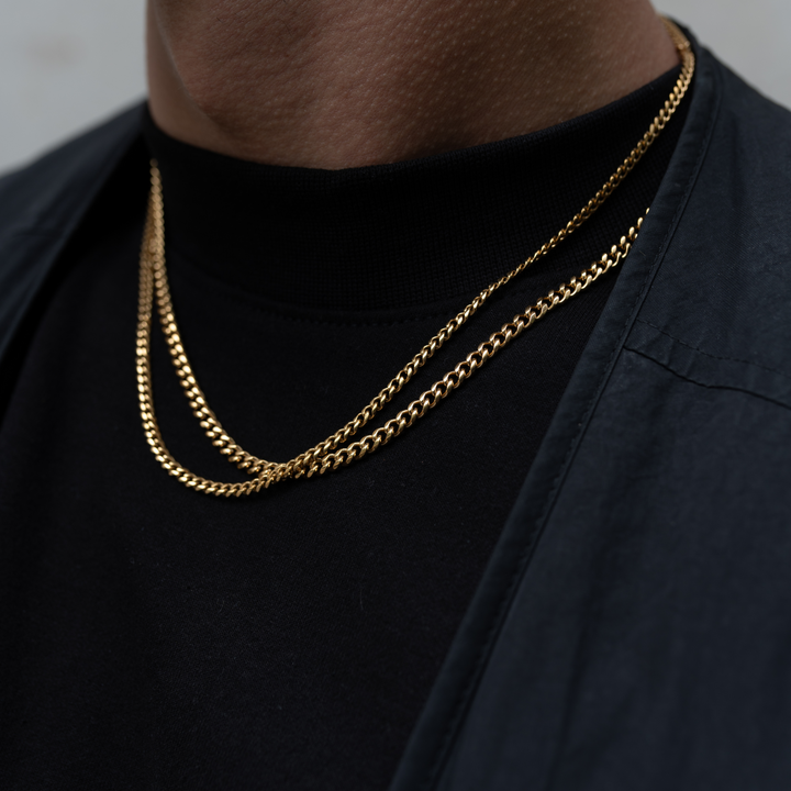 Cuban Link Ketting Goud 3MM