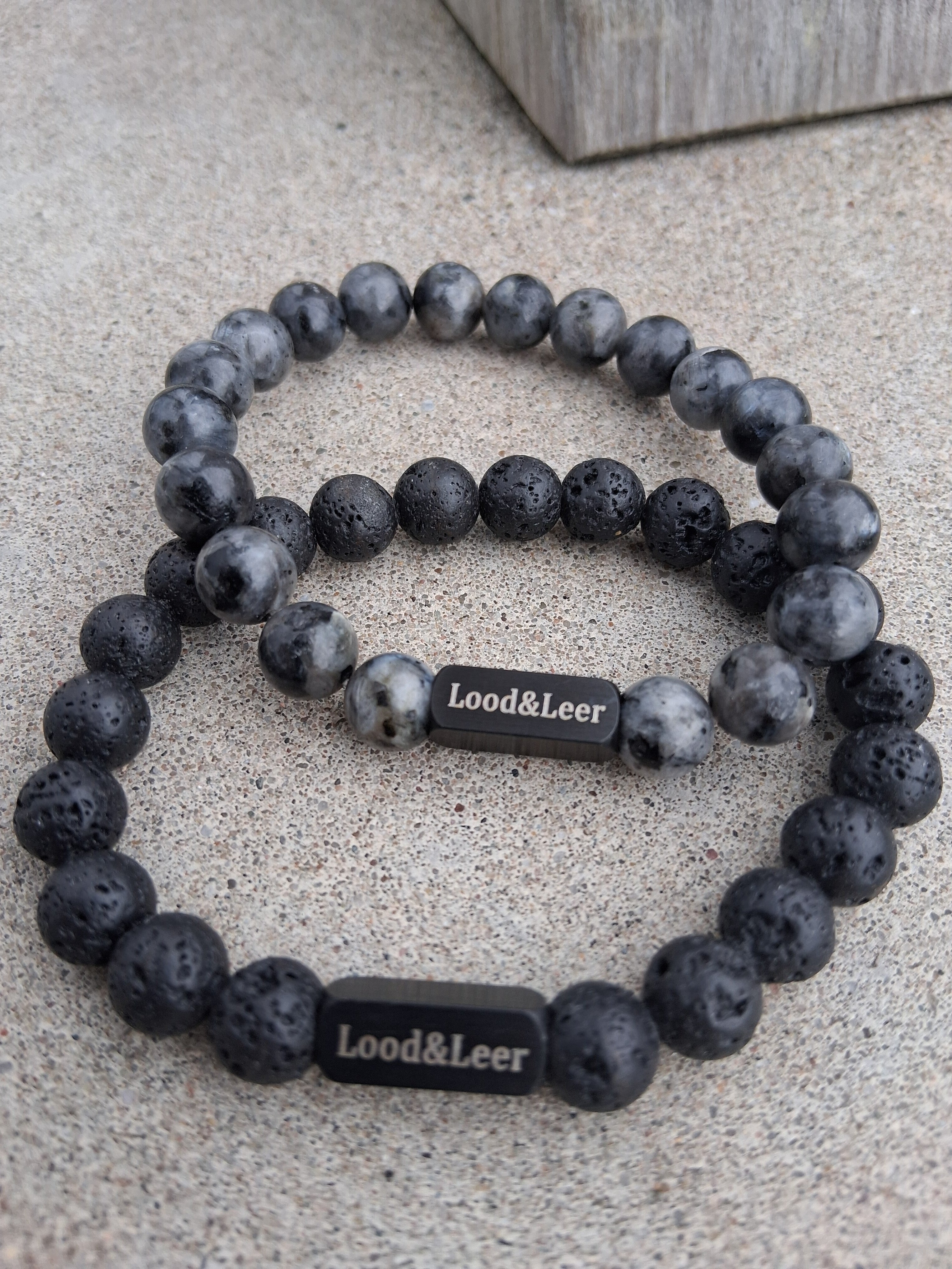 🎁 Valentijns Duo Armband – Shadow Force Set Stoer, handgemaakt & klaar om te geven