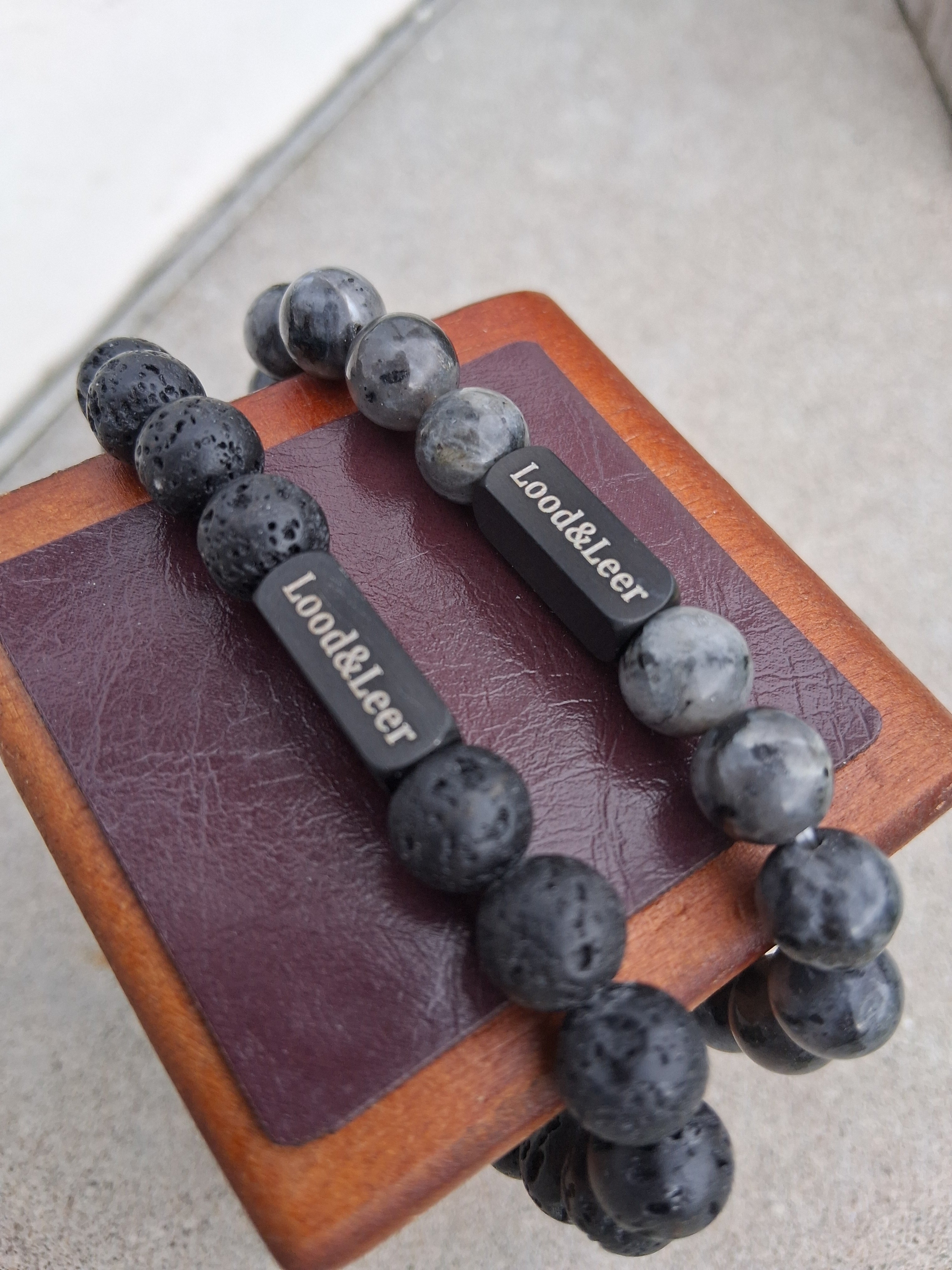 🎁 Valentijns Duo Armband – Shadow Force Set Stoer, handgemaakt & klaar om te geven