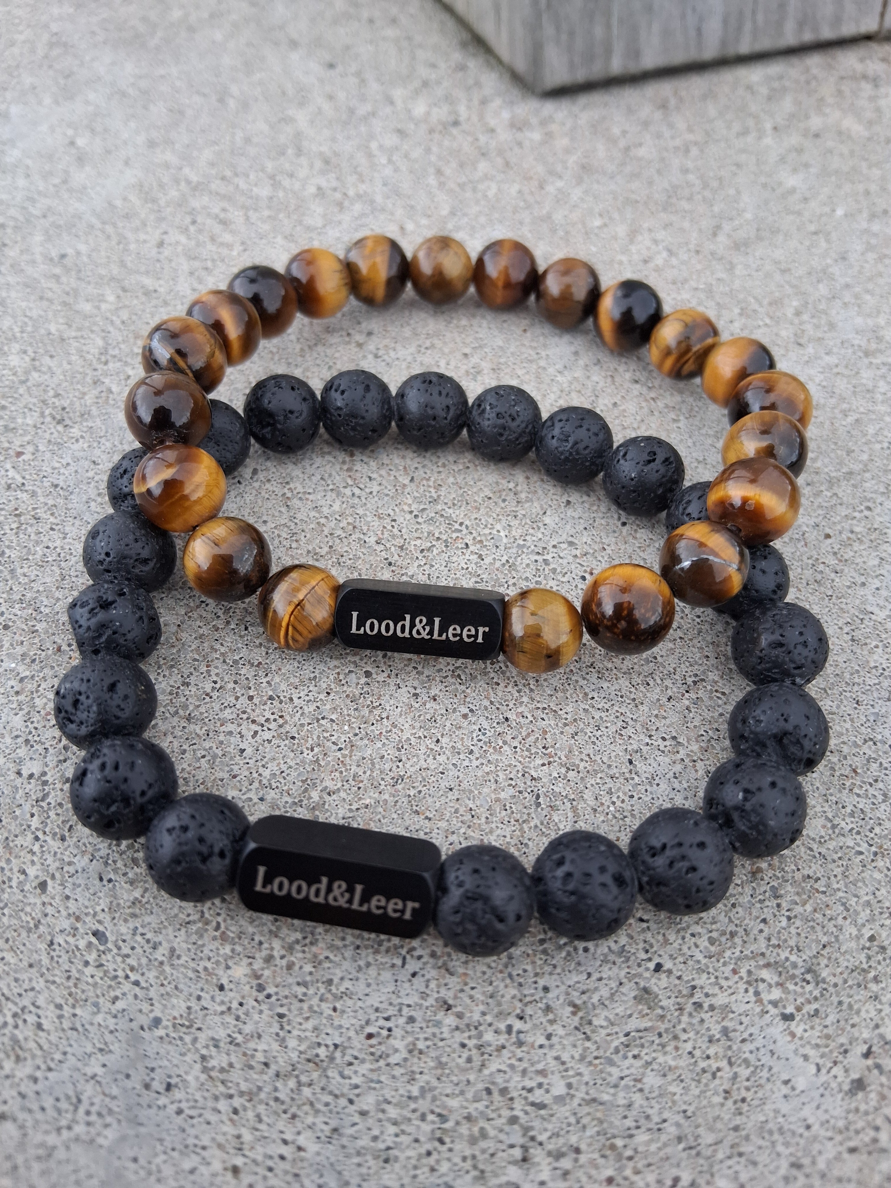Duo Armband Set Classic Warrior - Lood & Leer®
