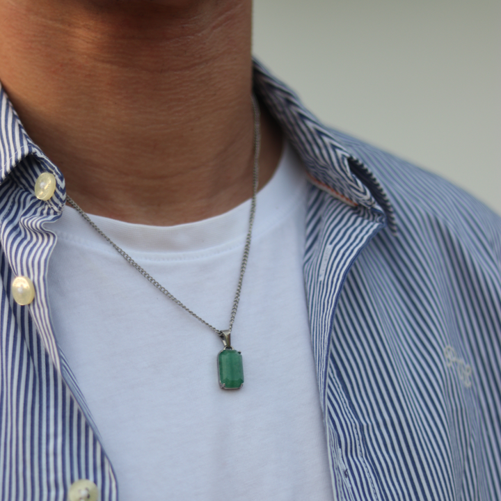 Void Aventurine Pendant Silver
