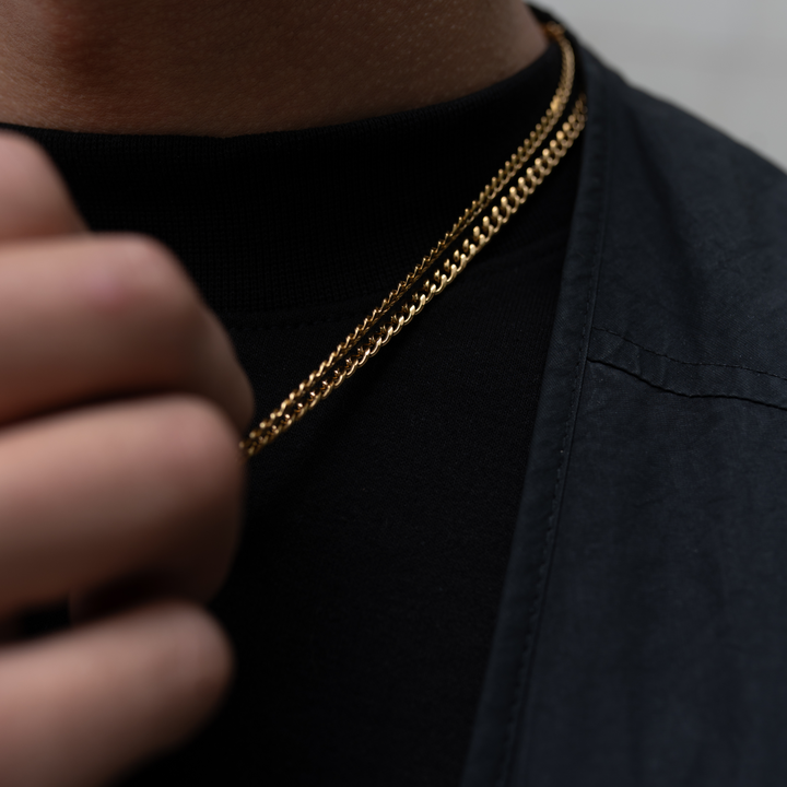 Cuban Link Ketting Goud 3MM