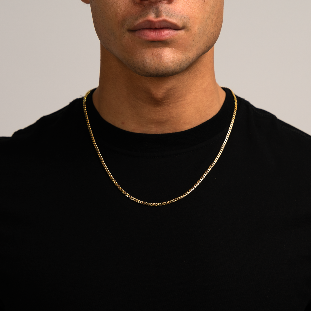 Cuban Link Ketting Goud 3MM
