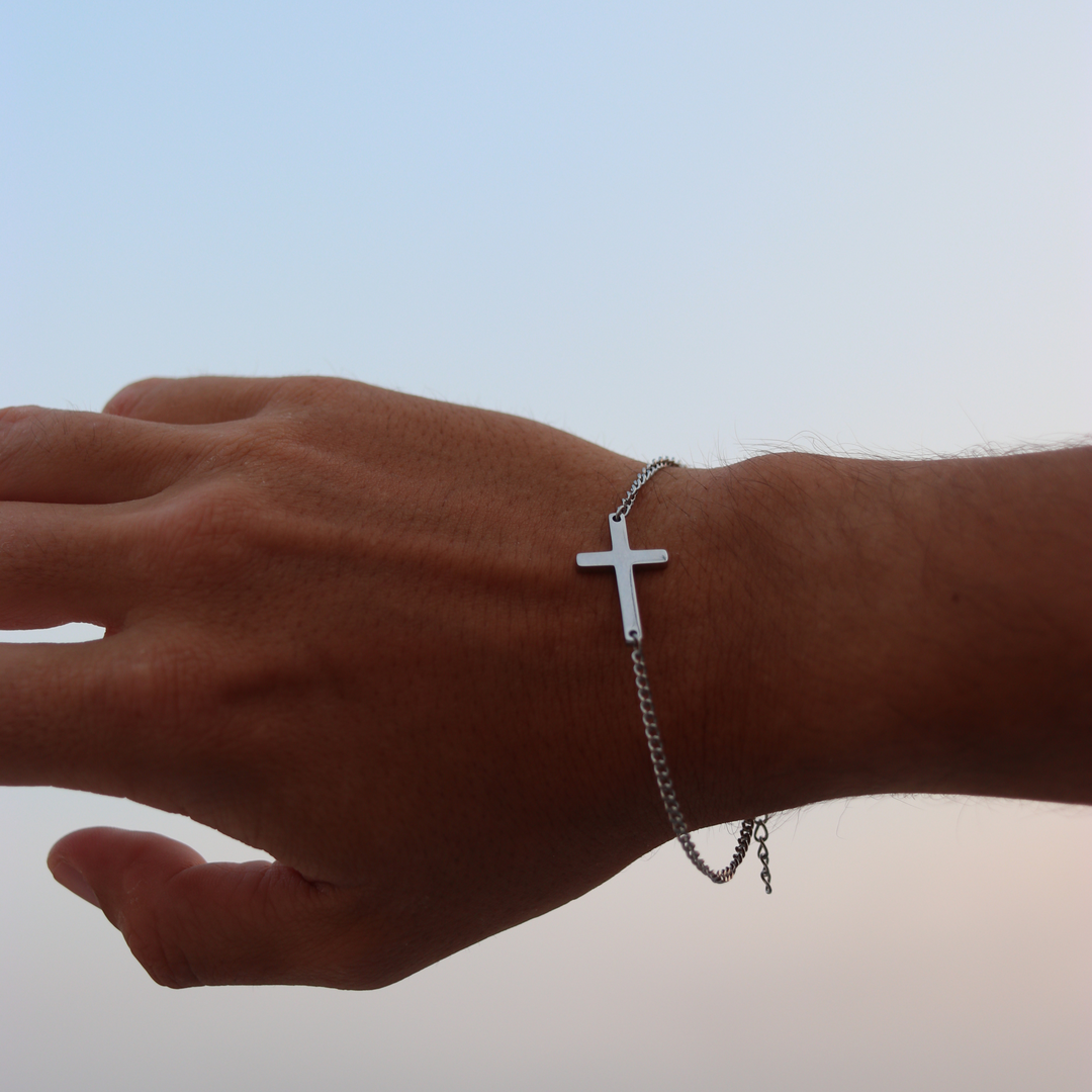 Cross Armband Zilver
