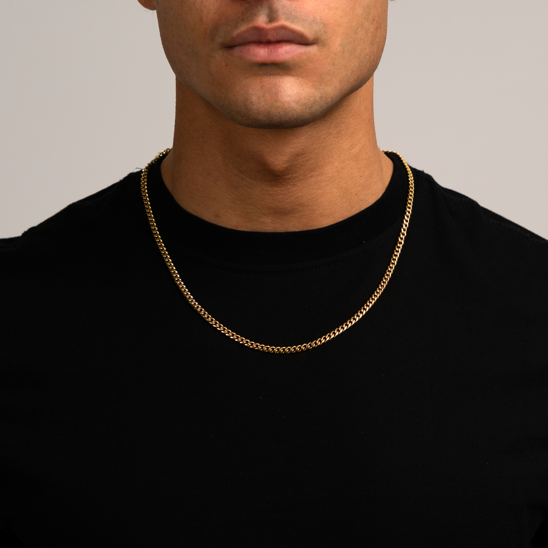 Cuban Link Ketting Goud 4MM