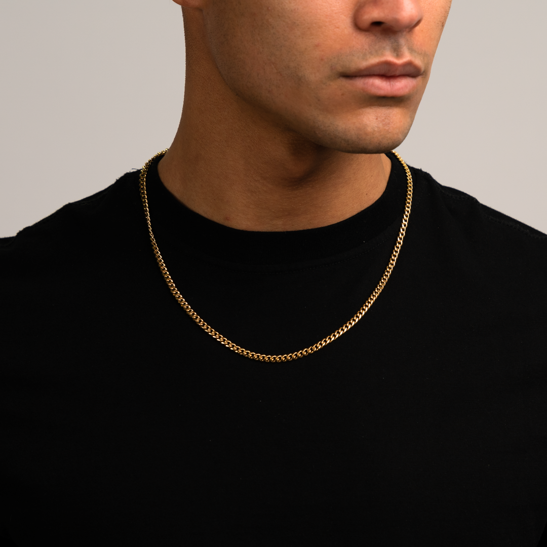 Cuban Link Ketting Goud 4MM