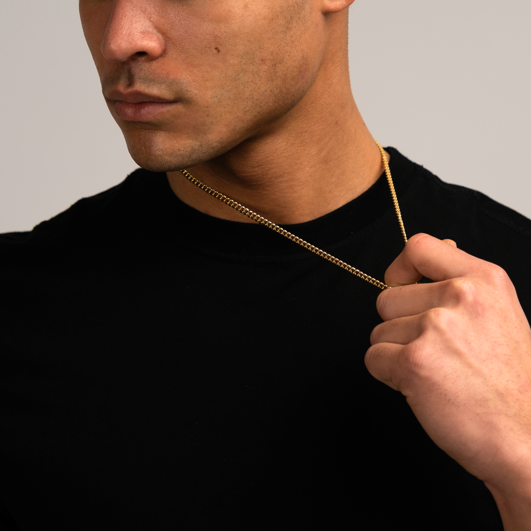 Cuban Link Ketting Goud 4MM