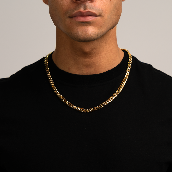 Cuban Link Ketting Goud 8MM