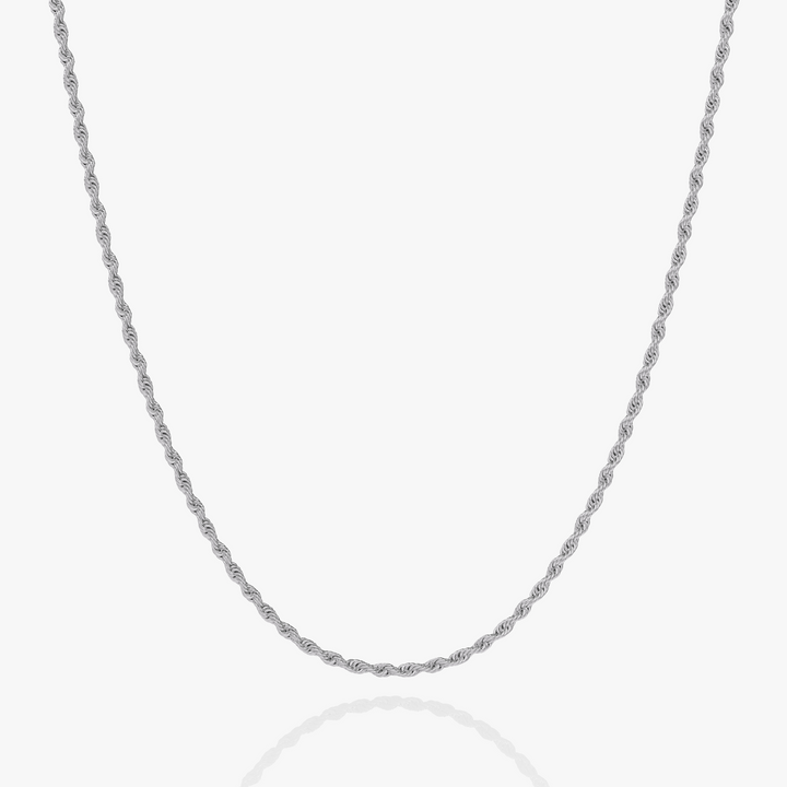Rope Ketting Zilver 3MM