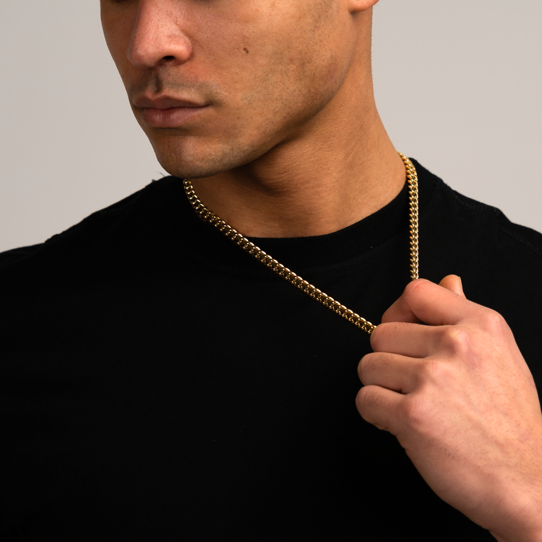 Cuban Link Ketting Goud 8MM