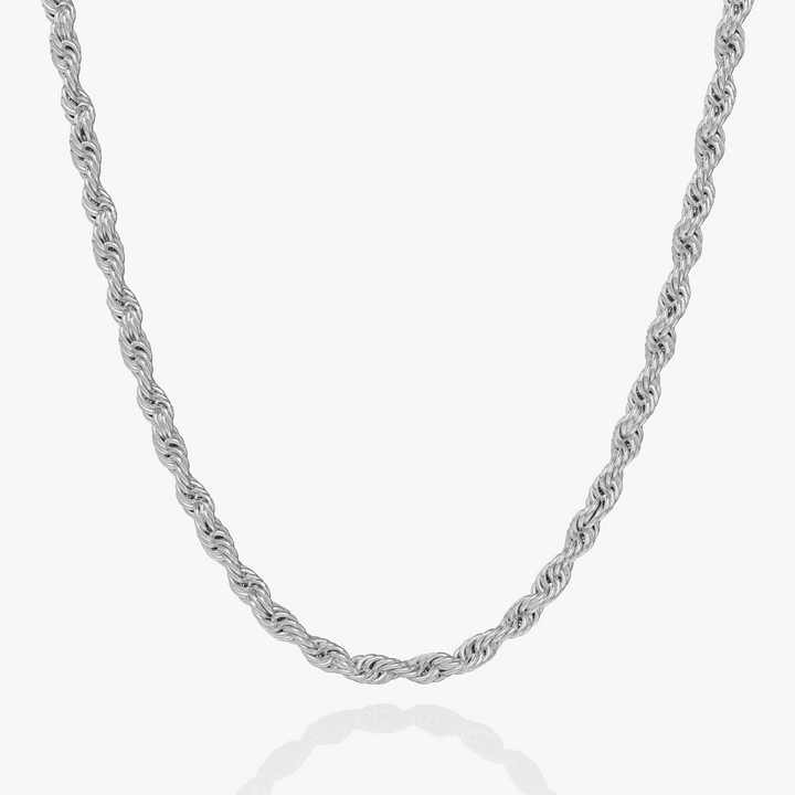 Rope Ketting Zilver 6MM