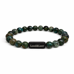 Groen Turkoois Natuursteen Armband – Lood & Leer®