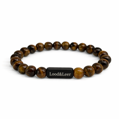 Tijgeroog Natuursteen Armband – Lood & Leer®