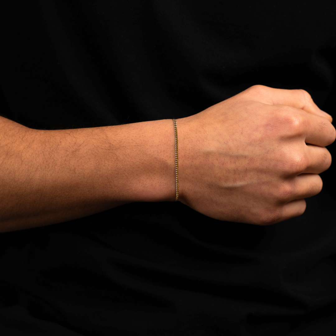 Cuban Link Armband Goud 2MM