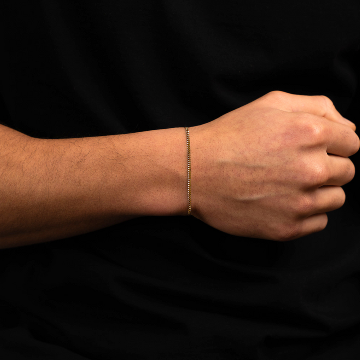 Cuban Link Armband Goud 2MM