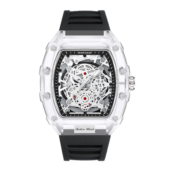 Stijlvol Lood & Leer herenhorloge met 40 mm kast en stalen band.