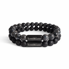 Shadow Force Set – Labradoriet Donkergrijs & Lava – Lood & Leer®