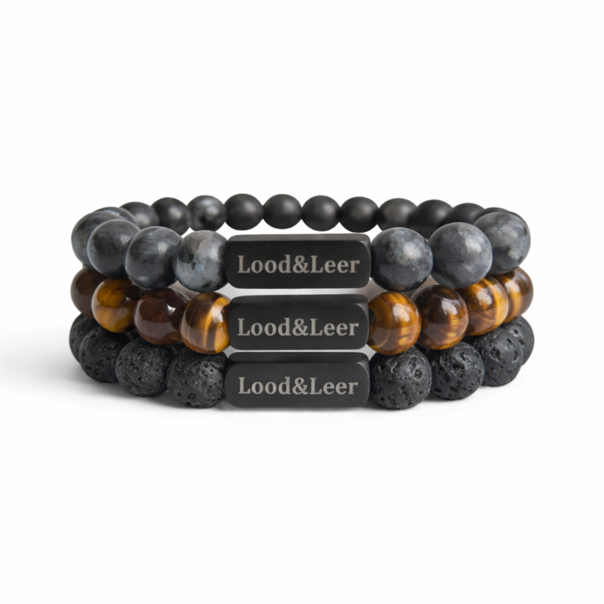 Inferno Set - Lava Zwart & Labradoriet Donkergrijs & Tijgeroog